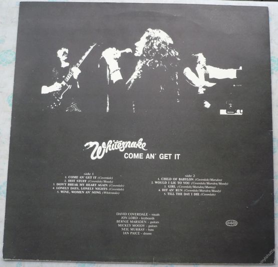 Whitesnake, Come An' Get It, 1981,  