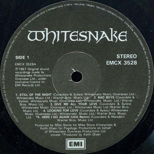 Whitesnake, 1987, , EMI Records