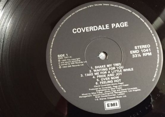 Coverdale Page, 1993, UK, EMI Records