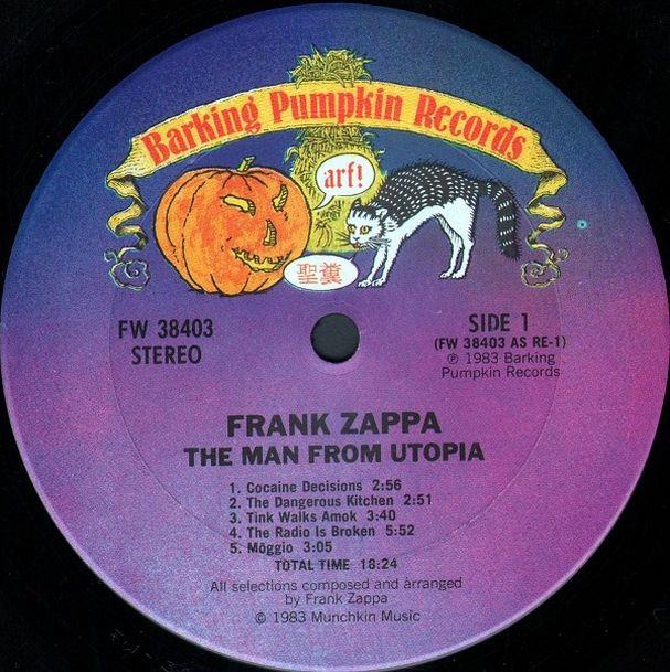 The Man From Utopia, Frank Zappa, 1983 .  